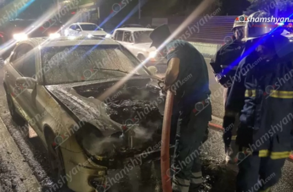 Երևանում հրդեհ է բռնկվել «Mercedes»-ում. այն դարձել է ոչ շահագործելի